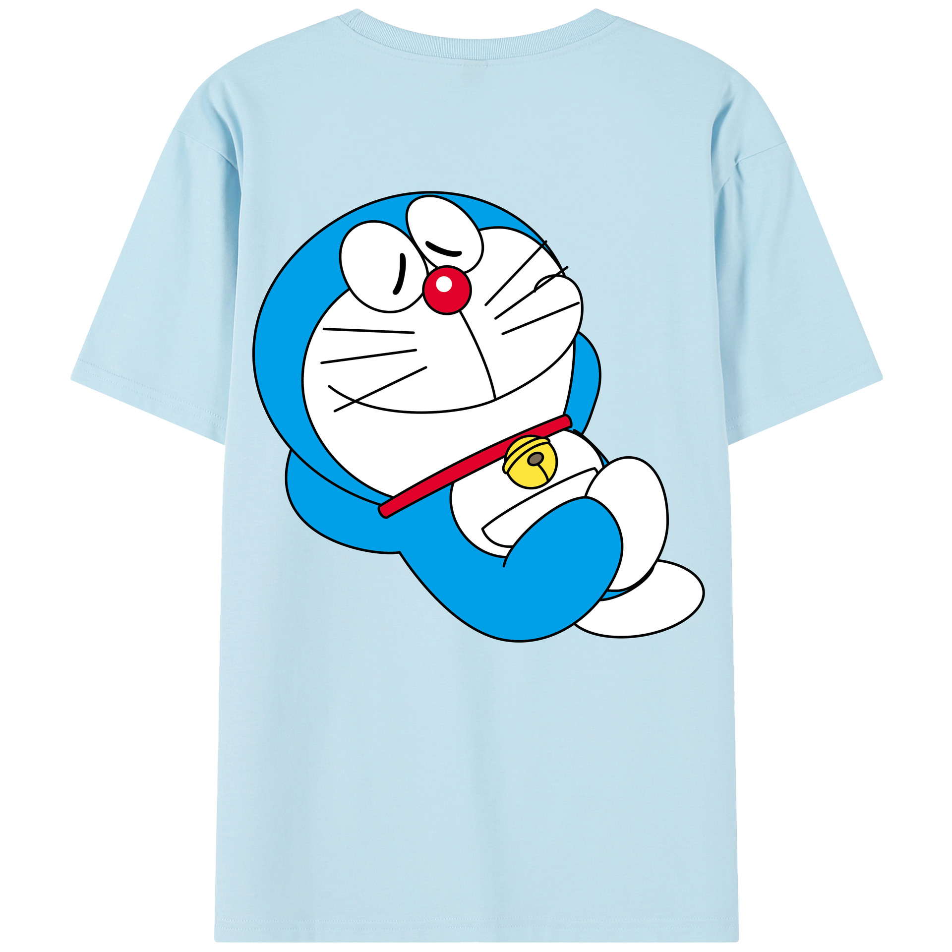 （画像用） ドラえもん Doraemon 綿100％半袖Tシャツ（背面プリント）